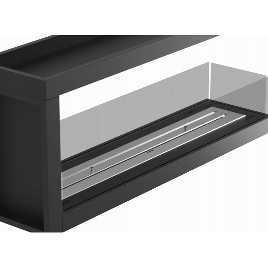 InFire - Kulma BIO takka 120x50 cm 3kW molemminpuolinen