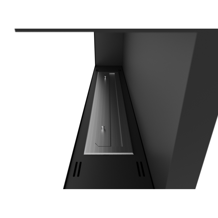 InFire - Kulma BIO takka 45x120 cm 3kW musta