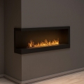 InFire - Kulma BIO takka 45x120 cm 3kW musta