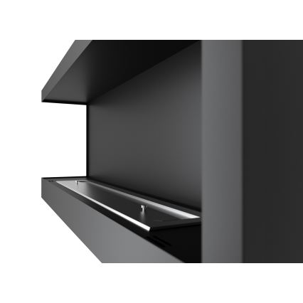 InFire - Kulma BIO takka 45x120 cm 3kW musta