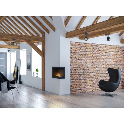 InFire - Kulma BIO takka 45x60 cm 3kW musta