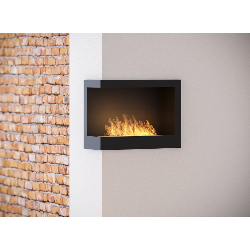 InFire - Kulma BIO takka 45x60 cm 3kW musta