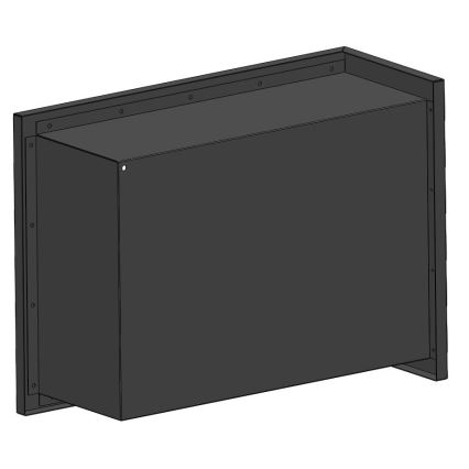 InFire - Kulma BIO takka 45x60 cm 3kW musta