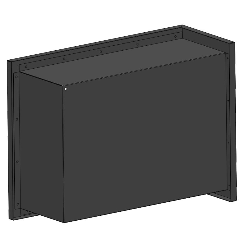 InFire - Kulma BIO takka 45x60 cm 3kW musta