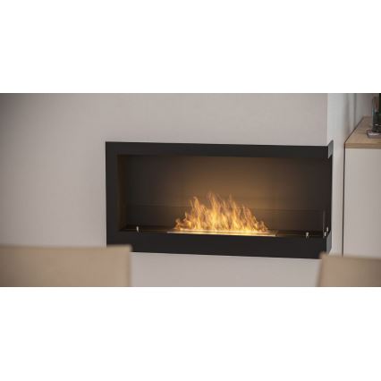 InFire - Kulma BIO takka 45x90 cm 3kW musta