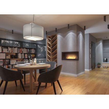 InFire - Kulma BIO takka 45x90 cm 3kW musta