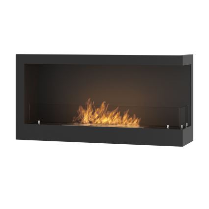 InFire - Kulma BIO takka 45x90 cm 3kW musta