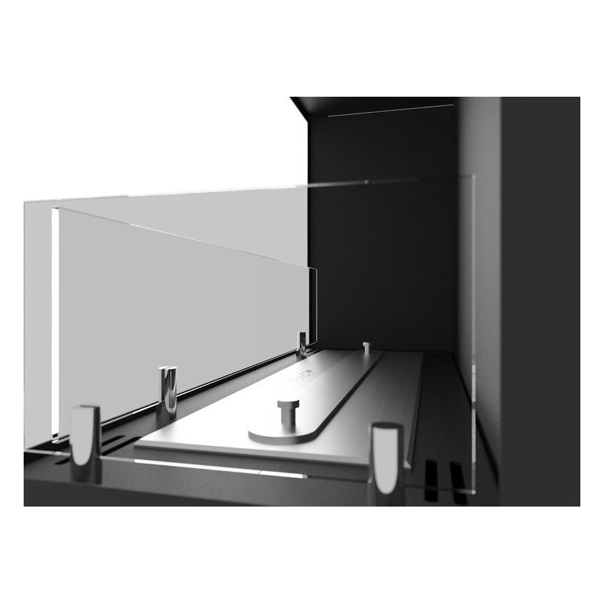 InFire - Kulma BIO takka 45x90 cm 3kW musta