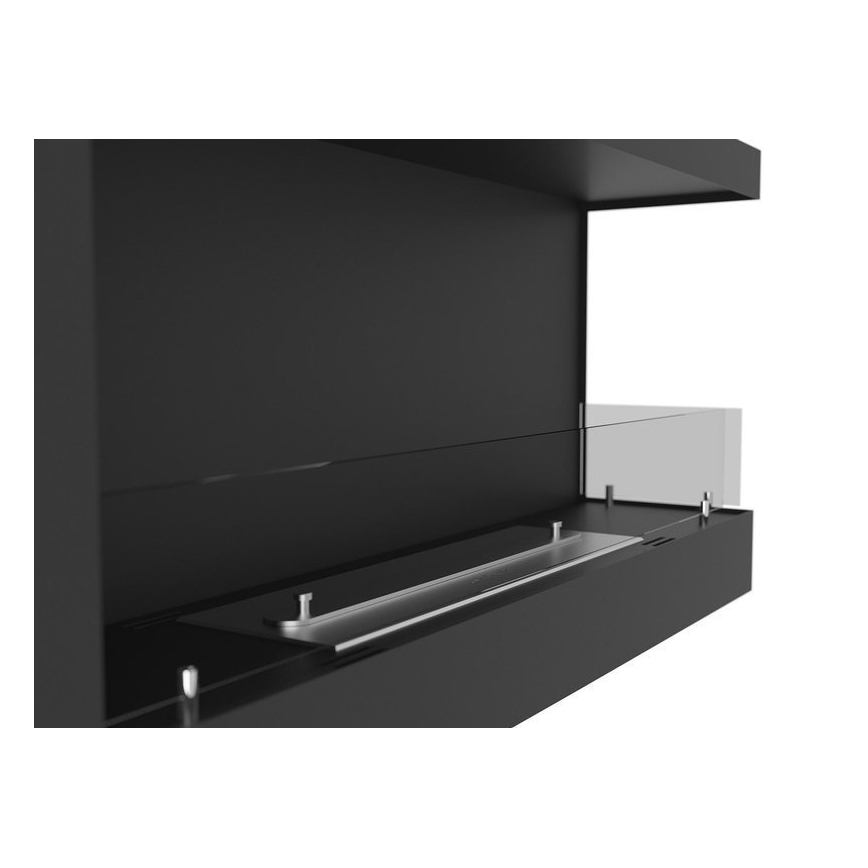 InFire - Kulma BIO takka 45x90 cm 3kW musta