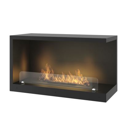 InFire - Kulma BIO takka 80x45 cm 3,5kW musta