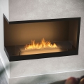 InFire - Kulma BIO takka 80x45 cm 3kW musta