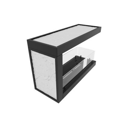 InFire - Kulma BIO takka 80x50 cm 3kW kaksipuolinen