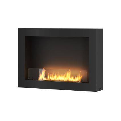 InFire - Seinä BIO takka 80x56 cm 3kW musta