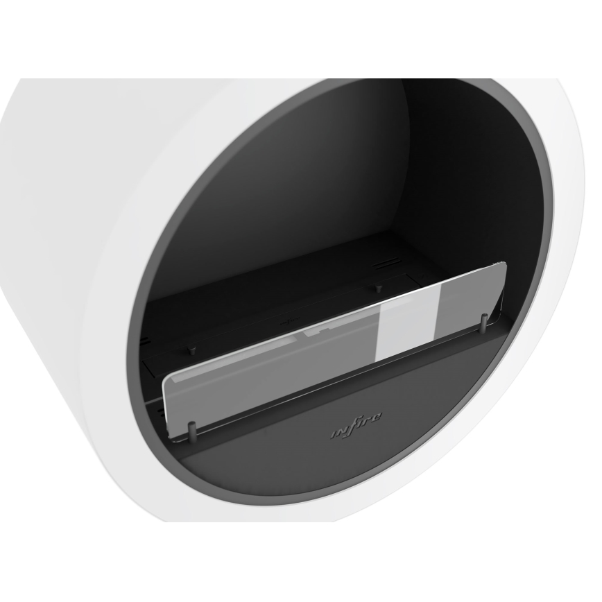 InFire - Seinä BIO takka d. 70 cm 3kW valkoinen