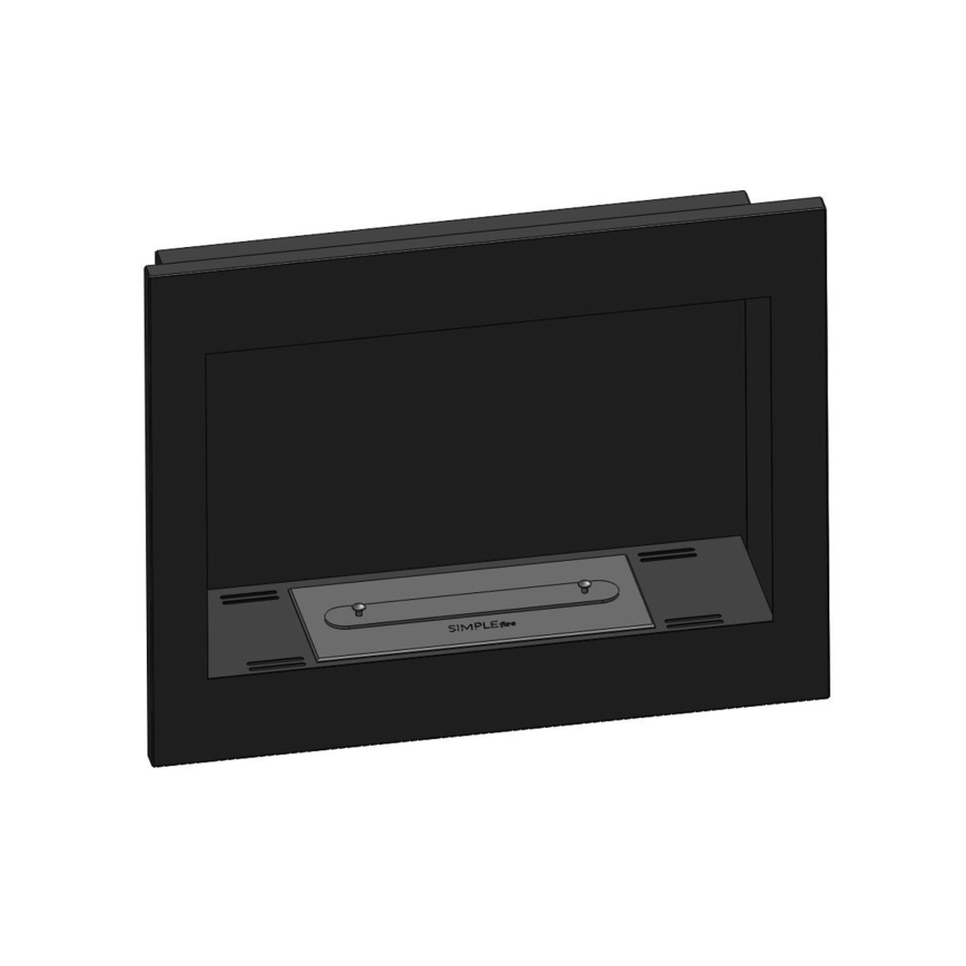 InFire - Sisäänrakennettava BIO-takka 49x60 cm 3 kW musta