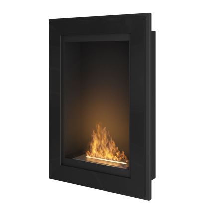 InFire - Sisäänrakennettava BIO-takka 79x55 cm 3 kW musta