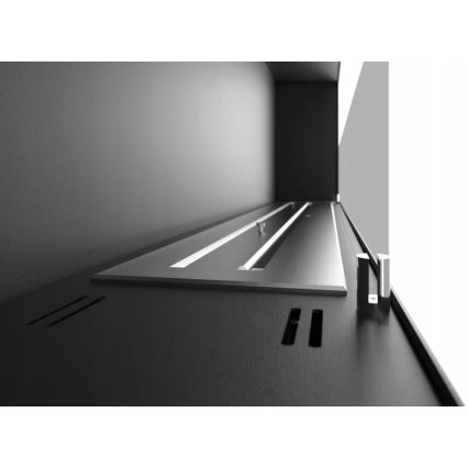 InFire - Sisäänrakennettu BIO takka 120x50 cm 3kW kaksipuolinen