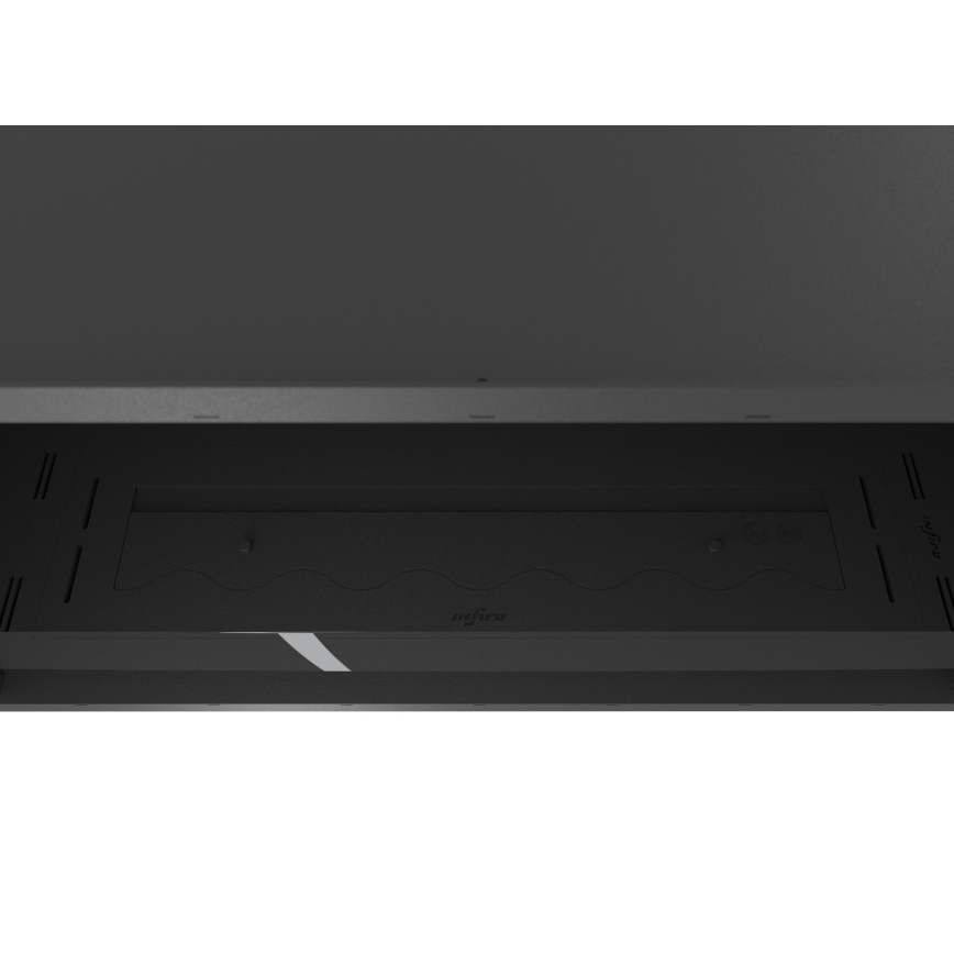 InFire - Sisäänrakennettu BIO takka 49,4x104,4 cm 6kW musta