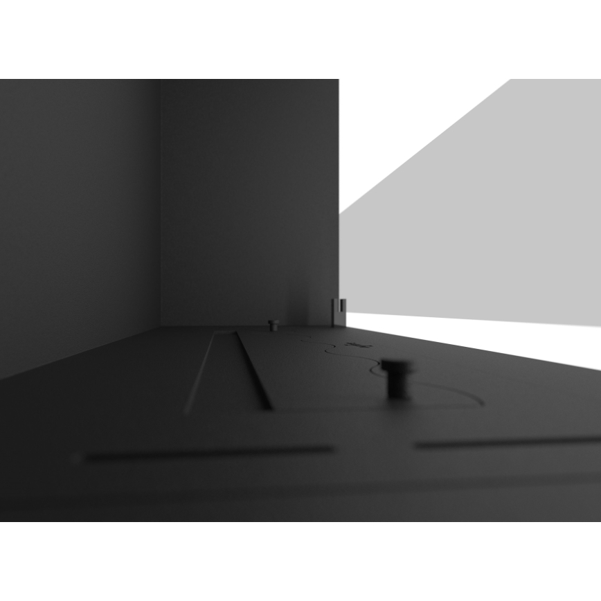 InFire - Sisäänrakennettu BIO takka 49,4x84,4 cm 3,5kW musta