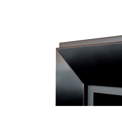 InFire - Sisäänrakennettu BIO takka 49x120 cm 3kW musta