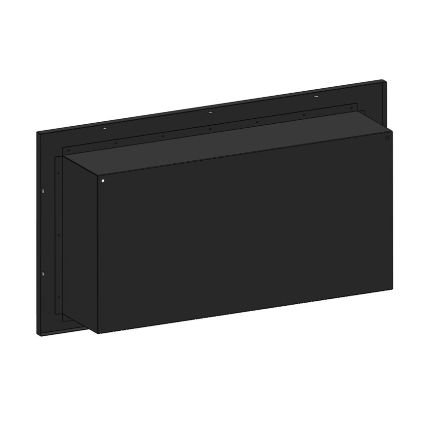 InFire - Sisäänrakennettu BIO takka 49x90 cm 3kW musta