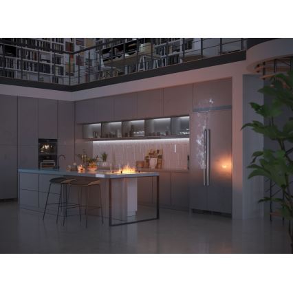 InFire - Sisäänrakennettu BIO takka 8,5x60 cm 3,5kW musta