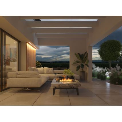 InFire - Sisäänrakennettu BIO takka 8,5x80 cm 3,5kW musta