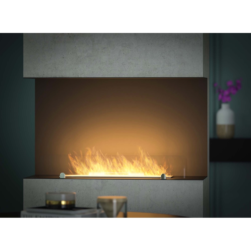 InFire - Sisäänrakennettu BIO takka 80x45 cm 3kW musta