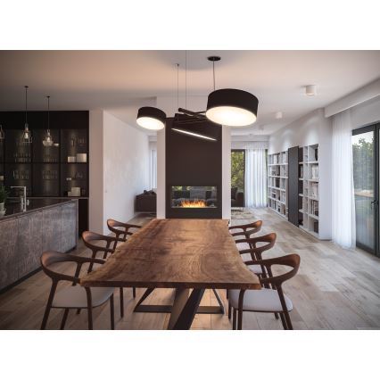 InFire - Sisäänrakennettu BIO takka 90x50 cm 3kW kaksipuolinen