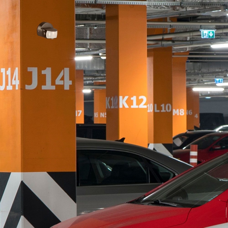 Infrapuna-ulkoliiketunnistin 180/360° 600W/230V IP65 musta