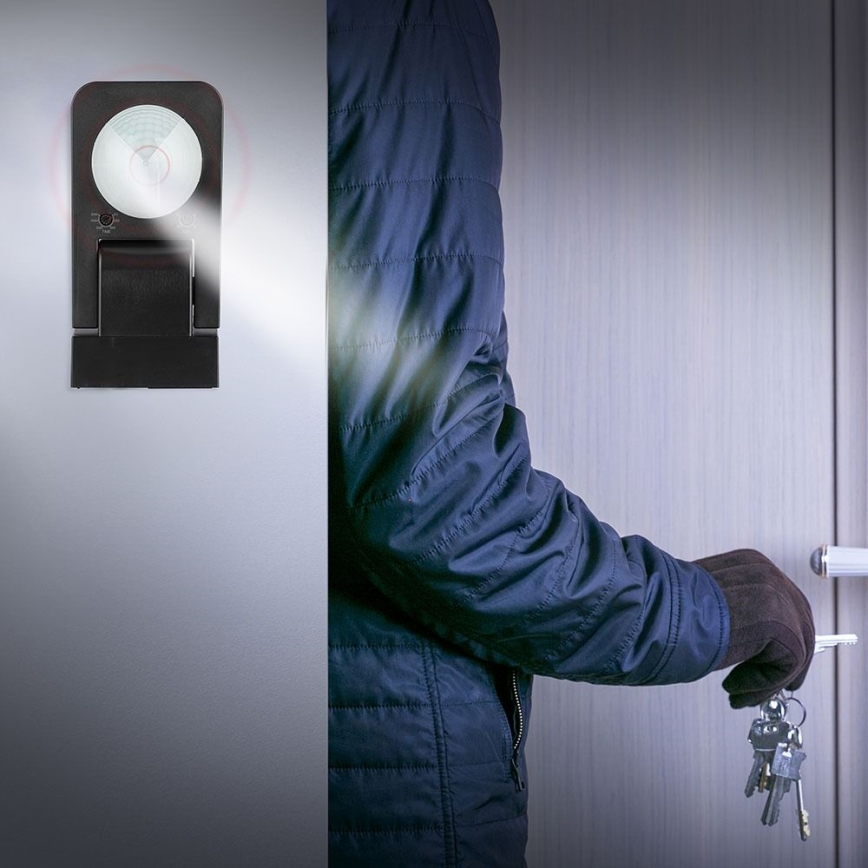 Infrapuna-ulkoliiketunnistin 360° 1000W/230V IP65 musta