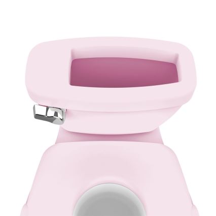 Ingenuity - Äänitoiminnolla varustettu lasten-WC MY SIZE vaaleanpunainen 2xAAA