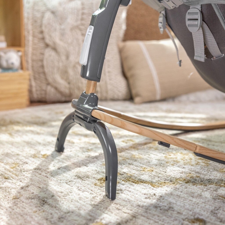 Ingenuity - Lasten värisevä lepotuoli melodialla EVERY SEASON WESLEY 3xC harmaa