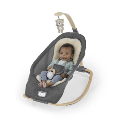 Ingenuity - Lasten värisevä lepotuoli melodialla EVERY SEASON WESLEY 3xC harmaa