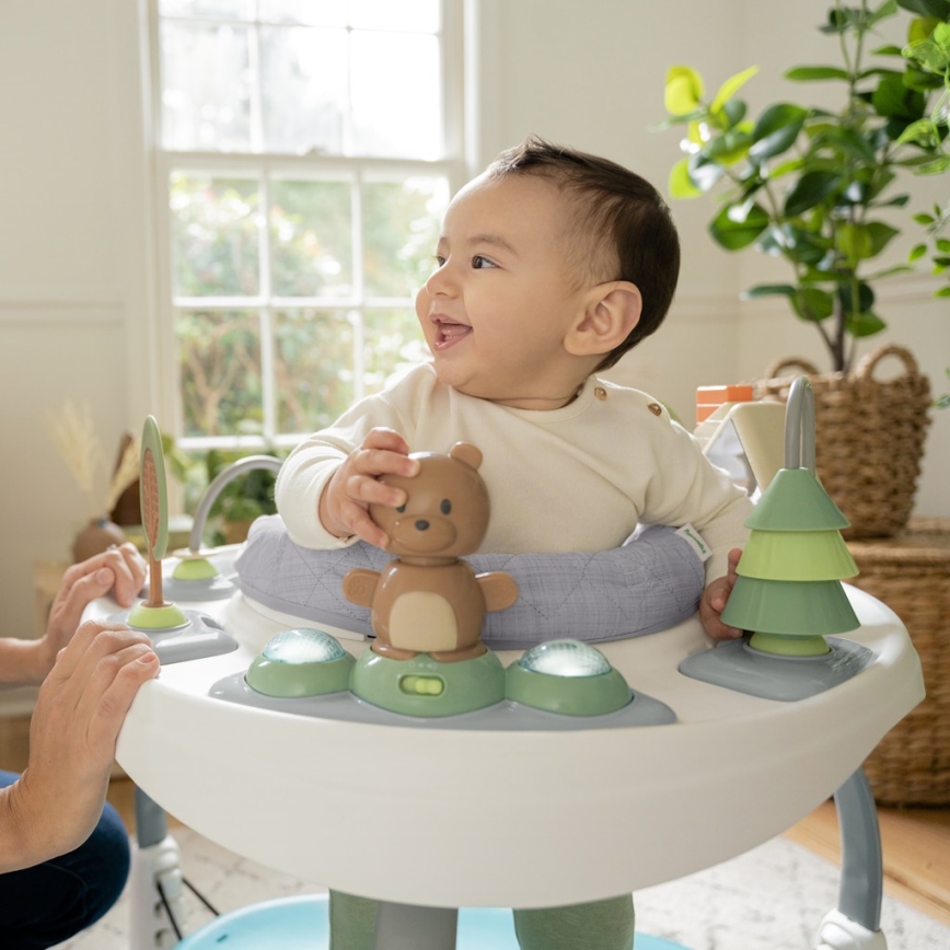 Ingenuity - Lasten aktiviteettikeskus 2-in-1 SPRING&SPROUT 2xAA