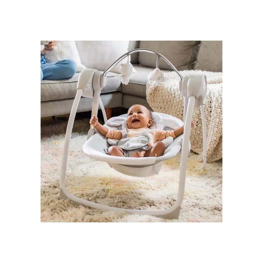 Ingenuity - Lasten keinu melodian kanssa CUDDLE LAMB 4xLR14