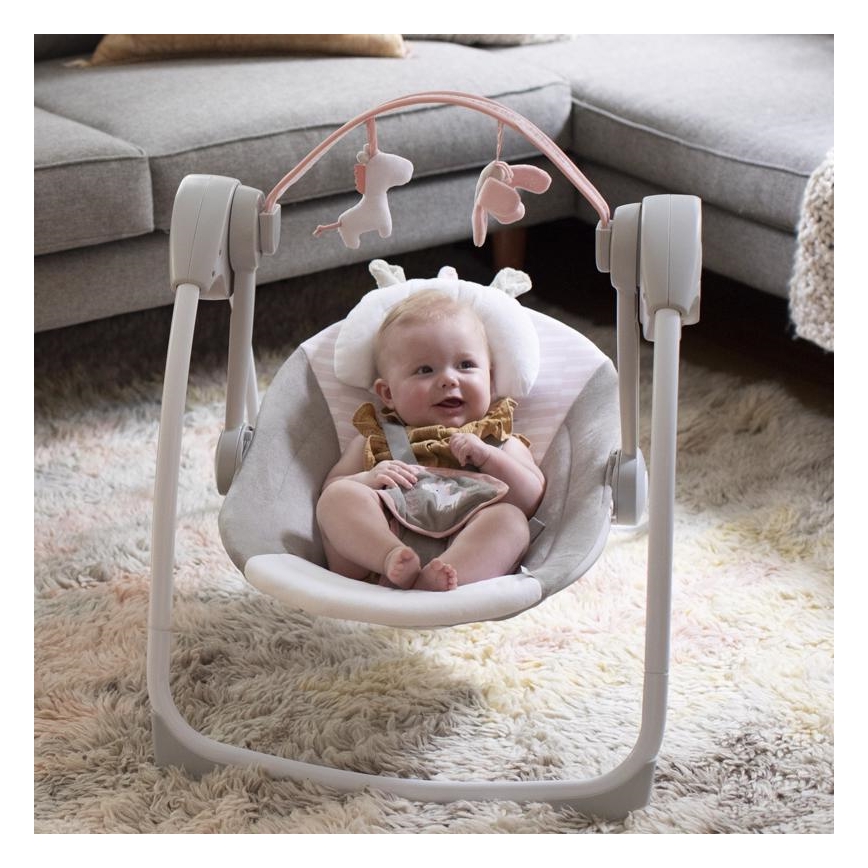 Ingenuity - Lasten keinu melodian kanssa FLORA THE UNICORN 4xLR14