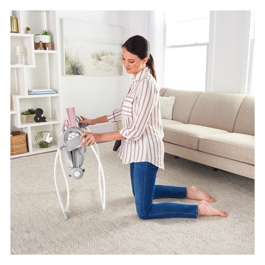 Ingenuity - Lasten keinu melodian kanssa FLORA THE UNICORN 4xLR14