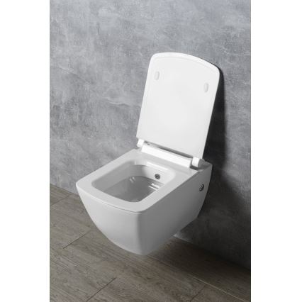 Isvea - pehmeästi sulkeutuva PURITY WC-istuimen kansi, valkoinen