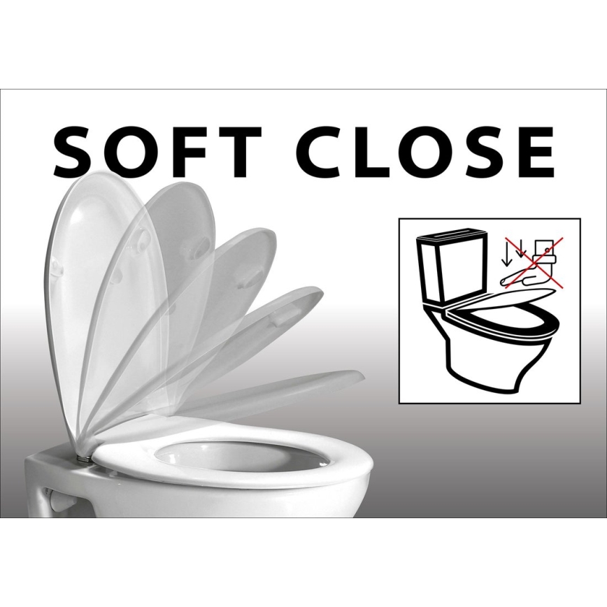 Isvea - pehmeästi sulkeutuva PURITY WC-istuimen kansi, valkoinen