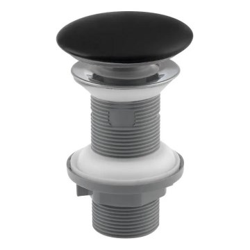 Isvea - Pesualtaan pohjaventtiili Ø 7,2 cm, mattamusta
