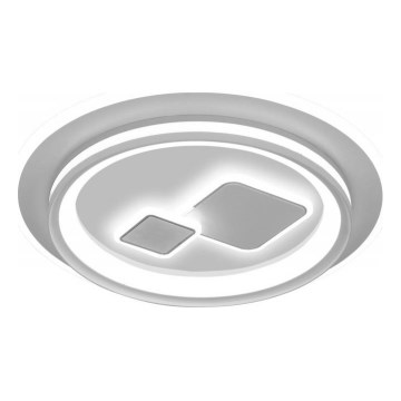 ITALUX - Himmennettävä PARCO LED/55W/230V 3000-6500K halkaisija 50 cm valkoinen + kaukosäädin