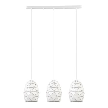 ITALUX - Kattokruunu johdossa HARLEY 3xE27/40W/230V valkoinen