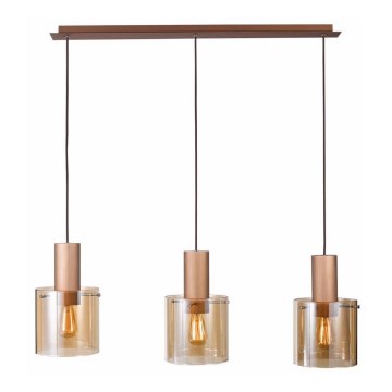 ITALUX - Kattokruunu narulla JAVIER 3xE27/60W/230V