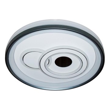 ITALUX - LED-himmennettävä kattovalaisin PORTA LED/40W/230V 3000-6500K halkaisija 50 cm musta + kaukosäädin