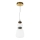 ITALUX - LED-riippuvalaisin EVANS johdolla LED/12W/230V 3000K kulta/valkoinen