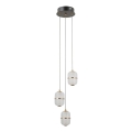 ITALUX - LED-riippuvalaisin kaapelilla ALANI 3×LED/5 W/230 V 3000 K musta/kultainen