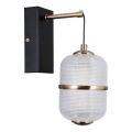 ITALUX - LED-seinävalaisin ALANI LED/6W/230V 3000K musta/kultainen