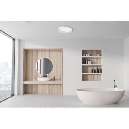 ITALUX - LED-himmennettävä kattovalaisin RANTE LED/58 W/230 V 3000–6500 K Ø 50 cm valkoinen + kaukosäädin