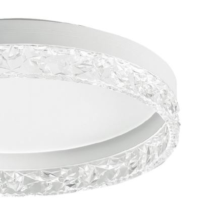ITALUX - LED-himmennettävä kattovalaisin RANTE LED/58 W/230 V 3000–6500 K Ø 50 cm valkoinen + kaukosäädin